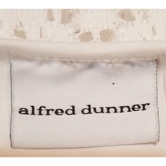 Alfred Dunner Career Casual White/Cream Embroidered Poncho W/Tunic Shell Size 12 - Picture 9 of 11